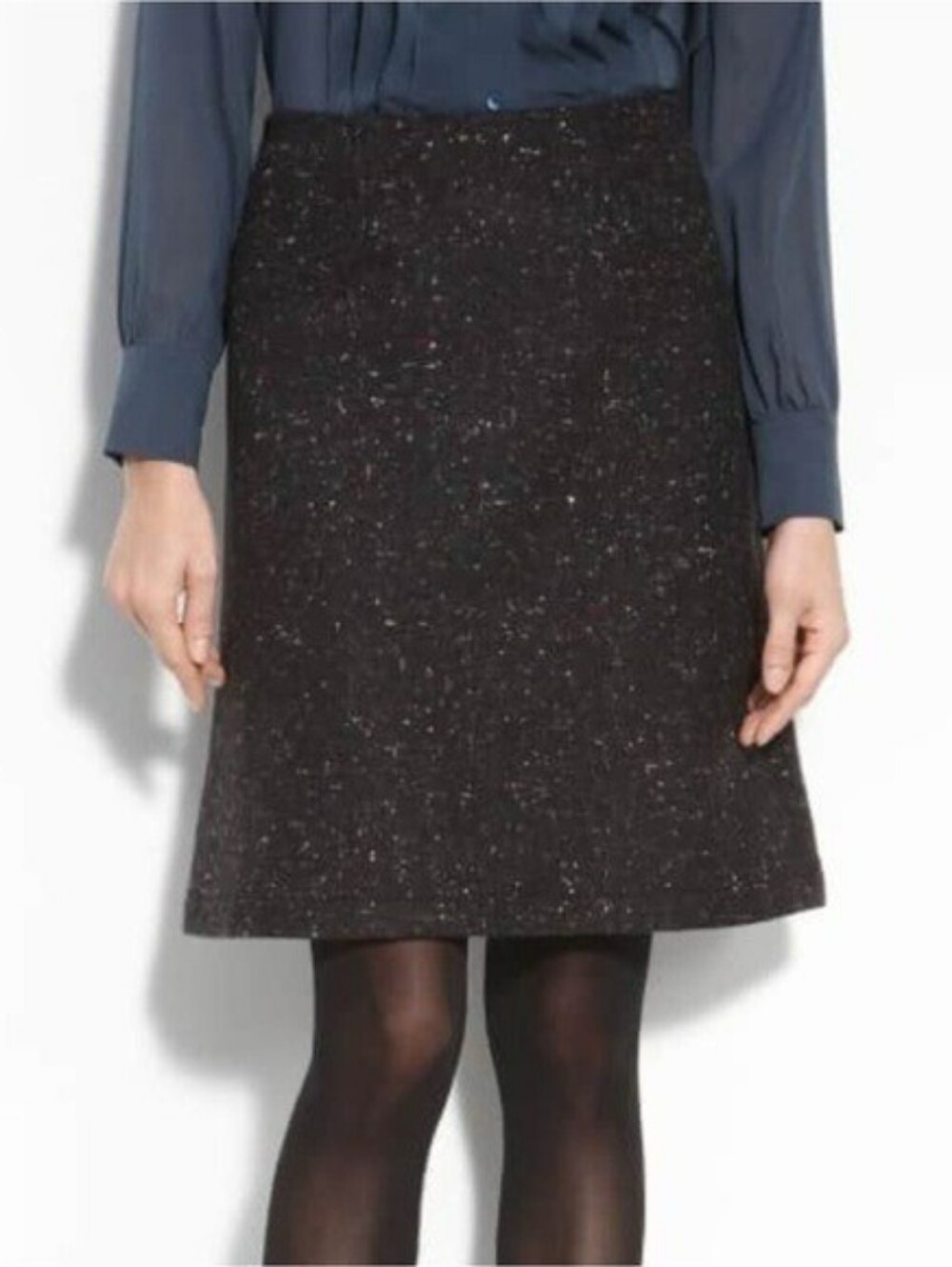 Theory Anorel Wool Angora Speckled A-Line Skirt Size 6